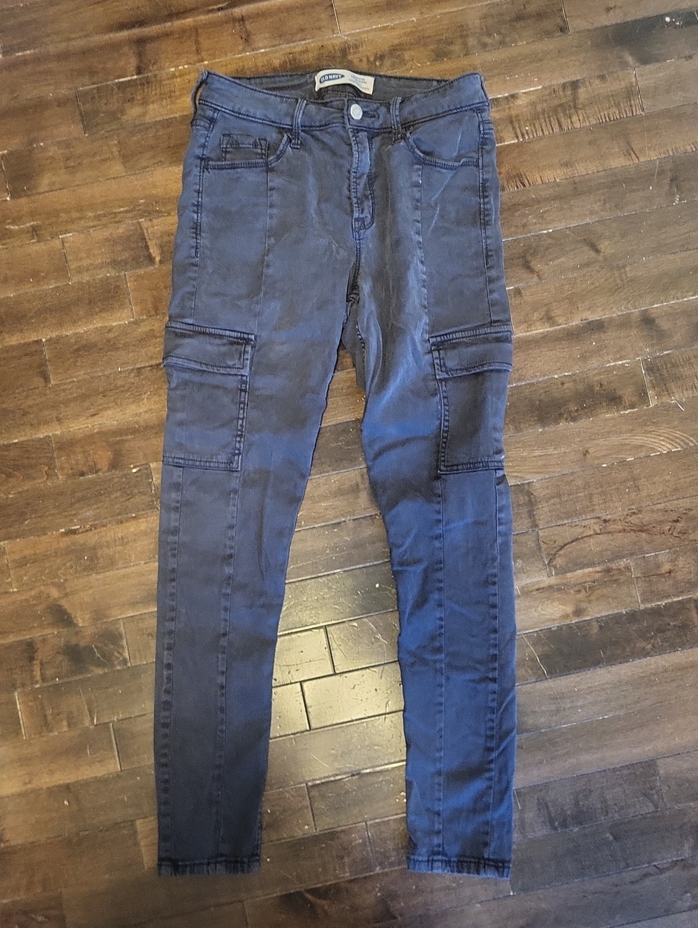 Old Navy Women's Dark Navy Skinny Cargo Jeans